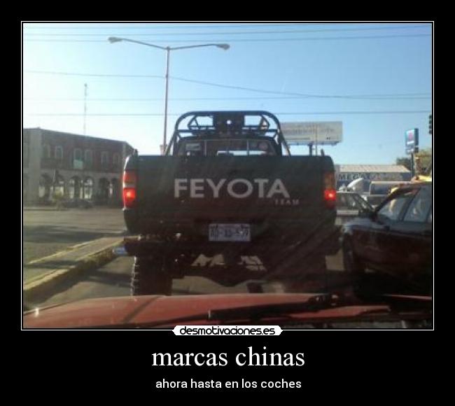 marcas chinas - ahora hasta en los coches