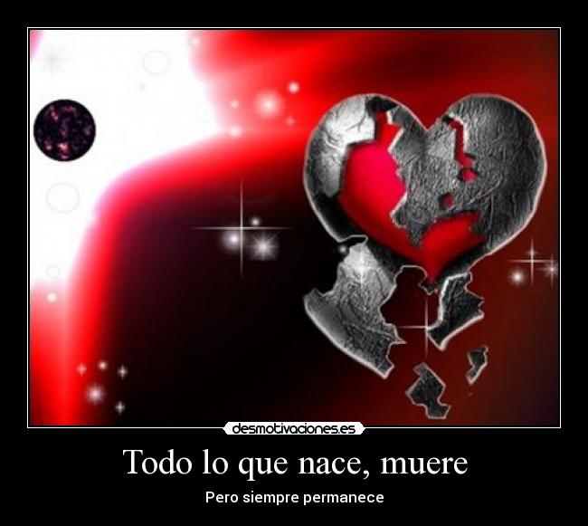 Todo lo que nace, muere -