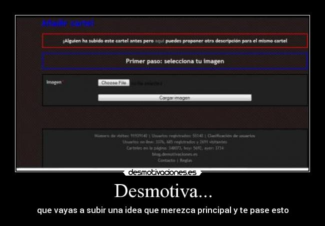 Desmotiva... -