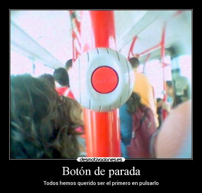 Botón de parada -