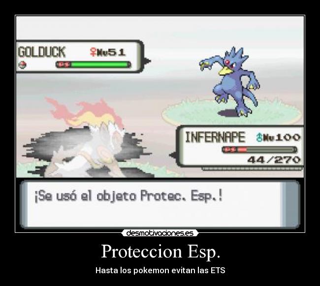 Proteccion Esp. - Hasta los pokemon evitan las ETS