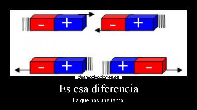 Es esa diferencia - La que nos une tanto.