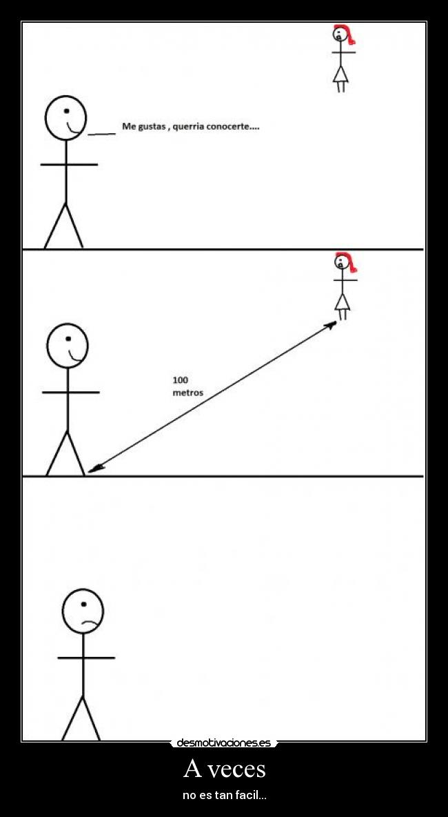 A veces - no es tan facil...