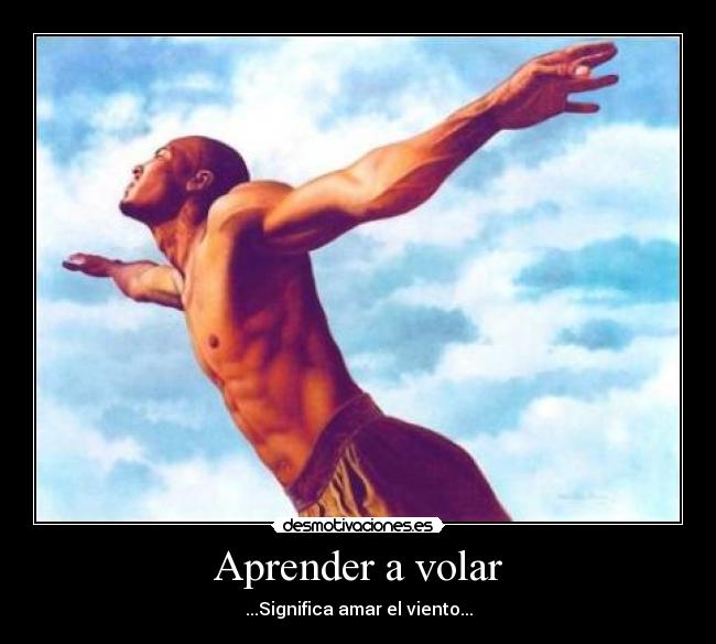 Aprender a volar - ...Significa amar el viento...