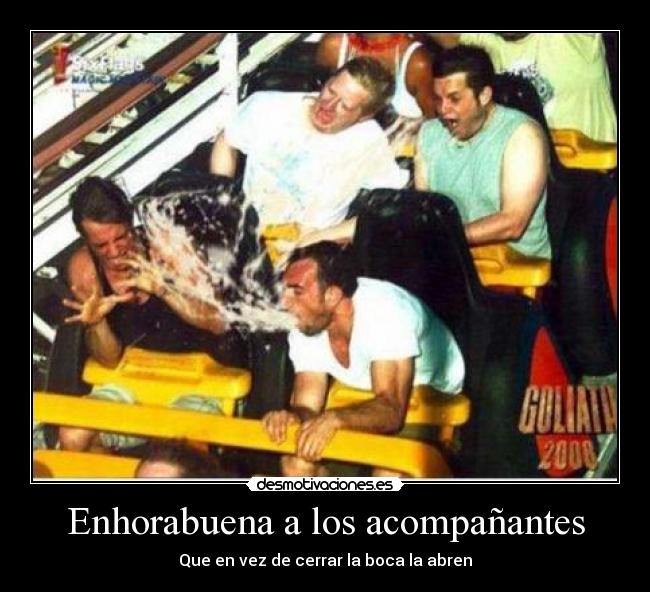 Enhorabuena a los acompañantes - 