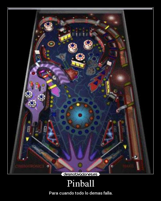 carteles pinball ordenador juego naves desmotivaciones