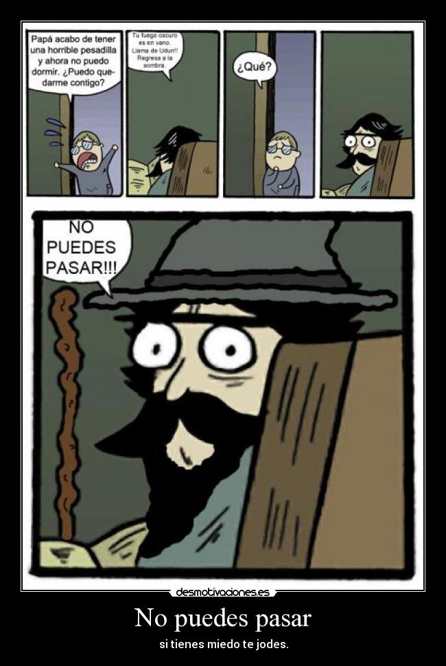 carteles gandalf staredad desmotivaciones