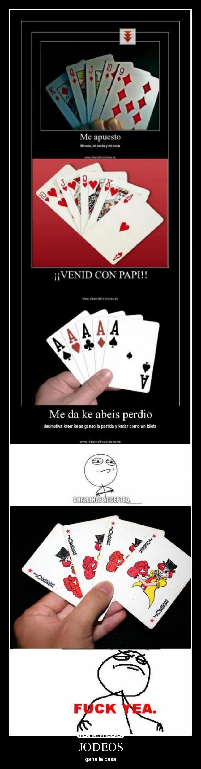 carteles poker desmotivaciones
