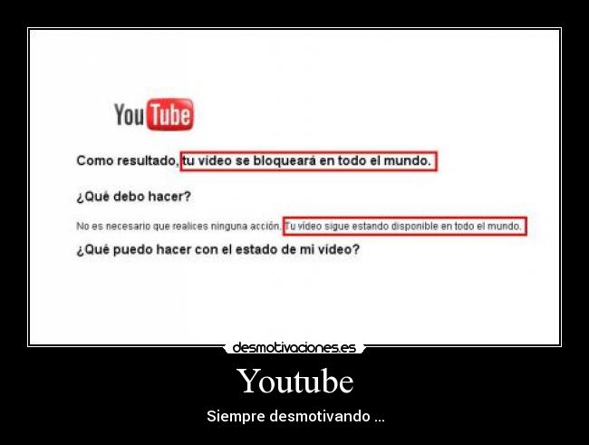 Youtube - Siempre desmotivando ...