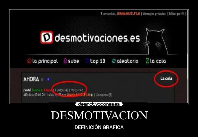 DESMOTIVACION - DEFINICIÓN GRAFICA