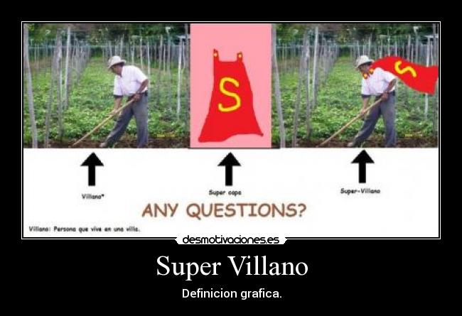 Super Villano - Definicion grafica.