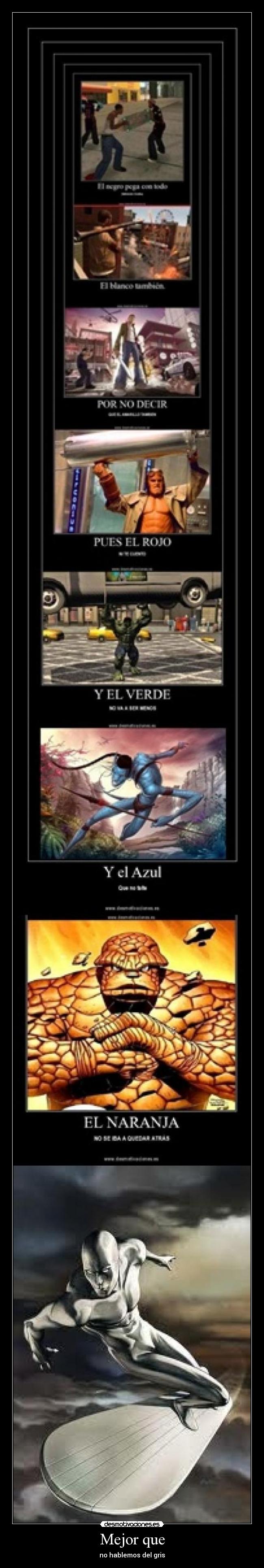 carteles negro blanco amarillo rojo azul verde naranja gris desmotivaciones