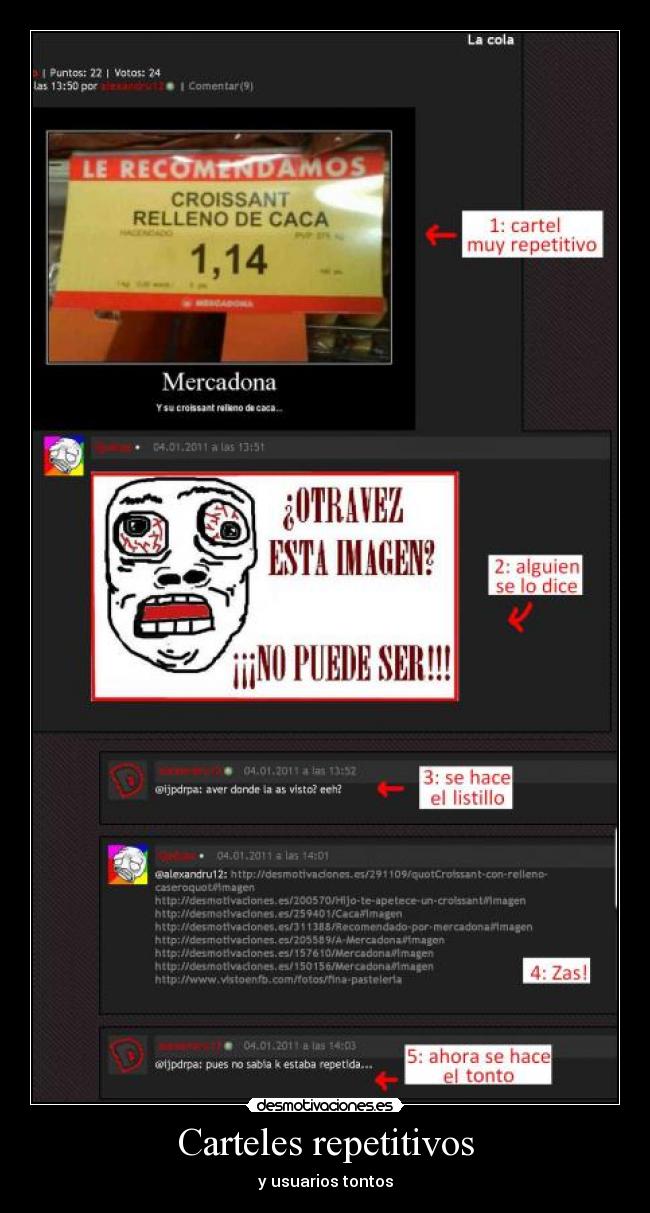 Carteles repetitivos -