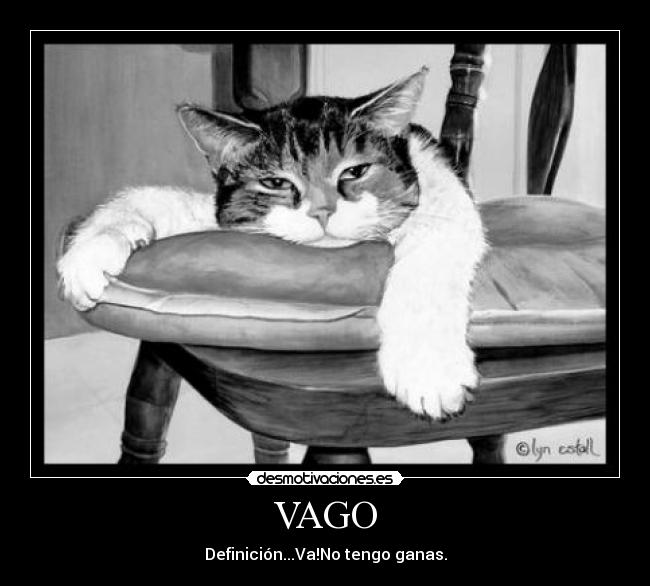 VAGO - Definición...Va!No tengo ganas.