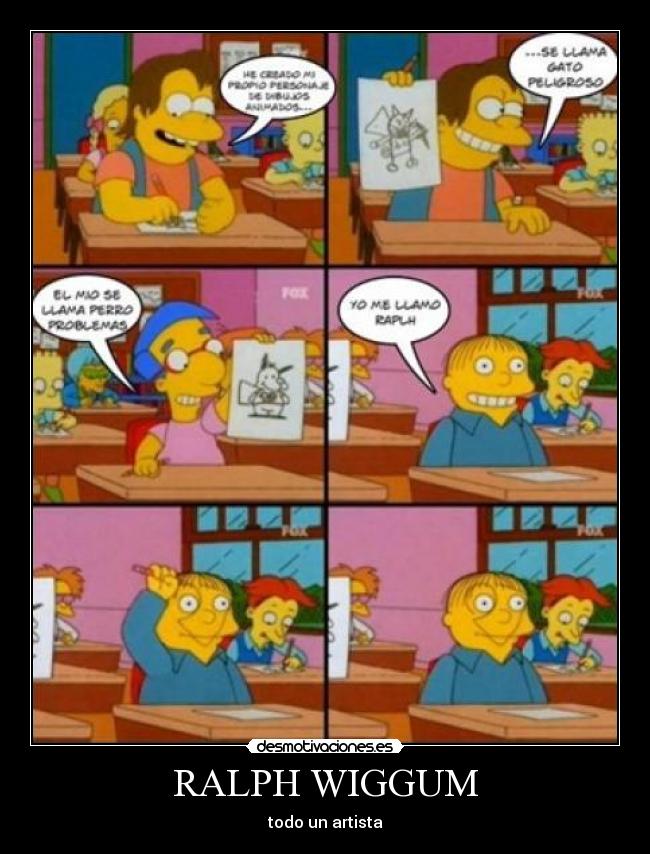 RALPH WIGGUM - todo un artista