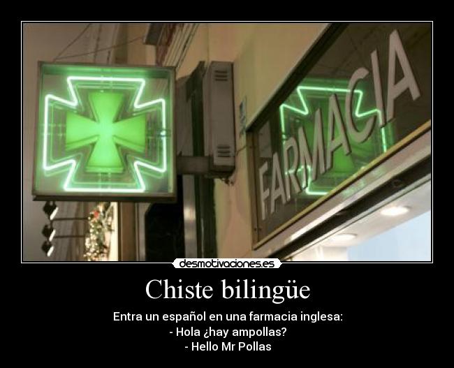 Chiste bilingüe - 