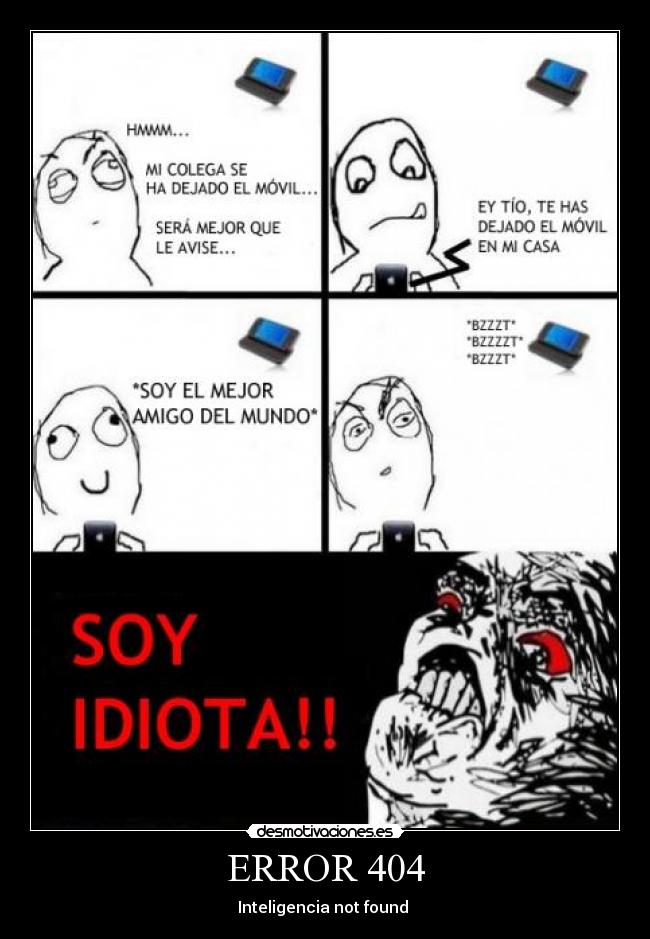 ERROR 404 - Inteligencia not found