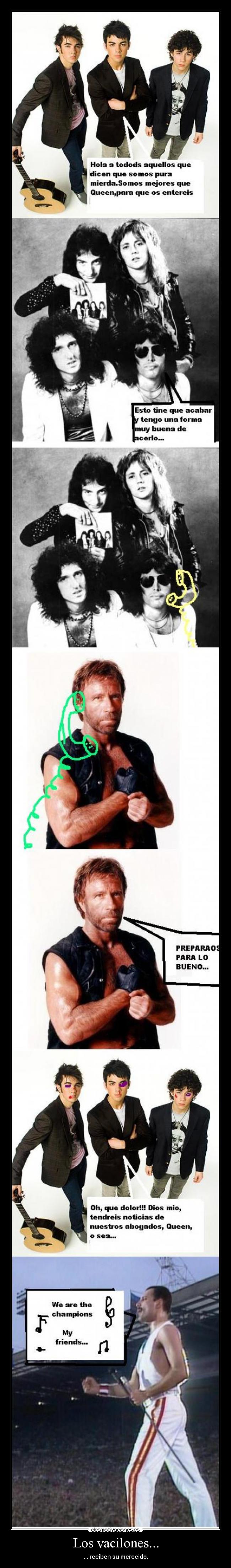 Los vacilones... - ... reciben su merecido.