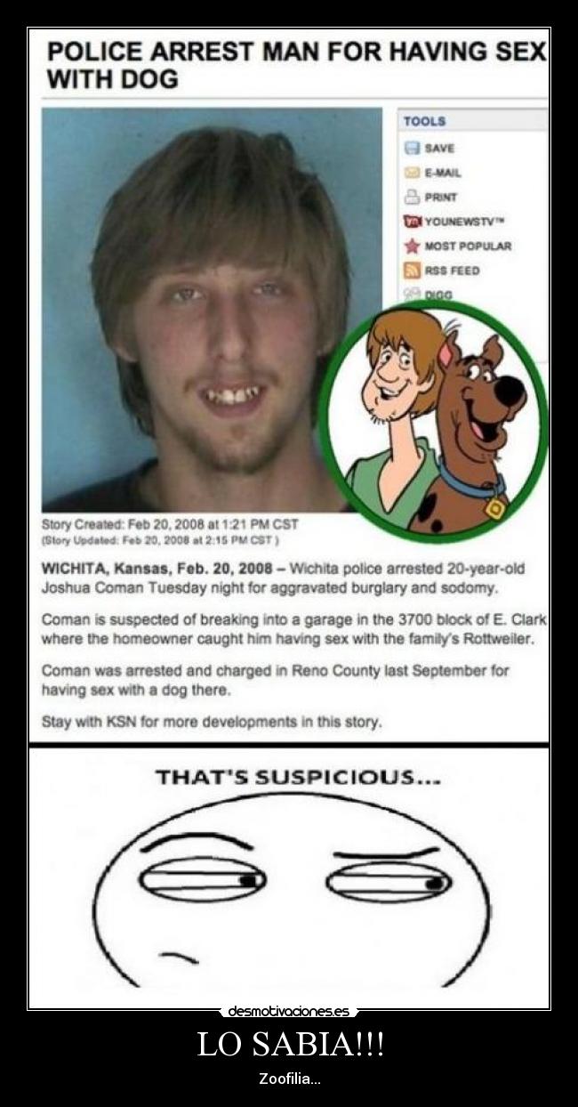 LO SABIA!!! - Zoofilia...