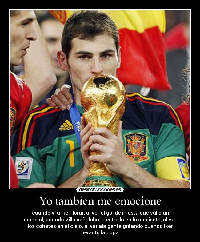 Yo tambien me emocione -