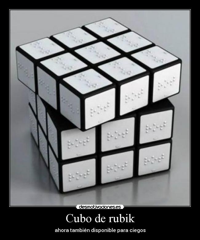 Cubo de rubik - ahora también disponible para ciegos