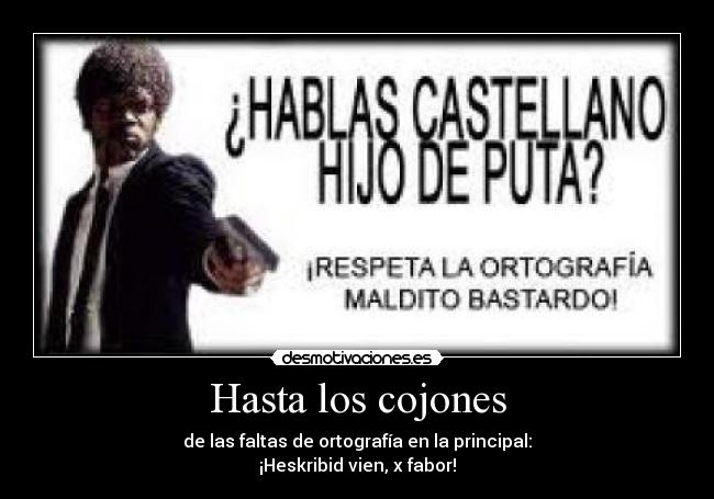 Hasta los cojones - 