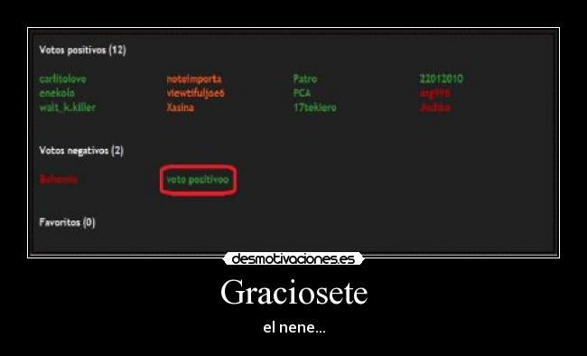 Graciosete - el nene...