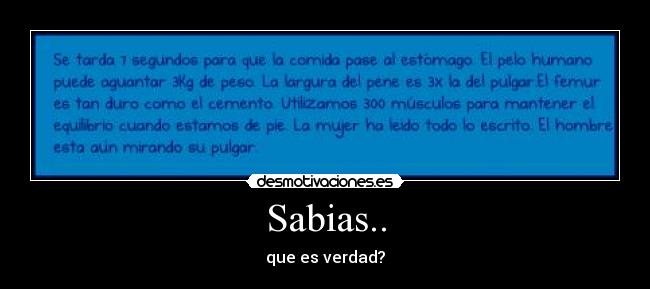 Sabias.. -