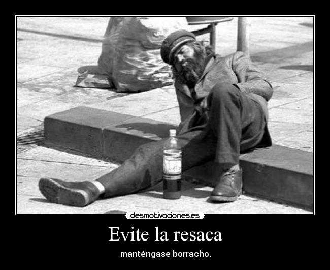 Evite la resaca -