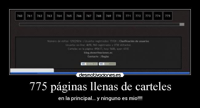 775 páginas llenas de carteles -