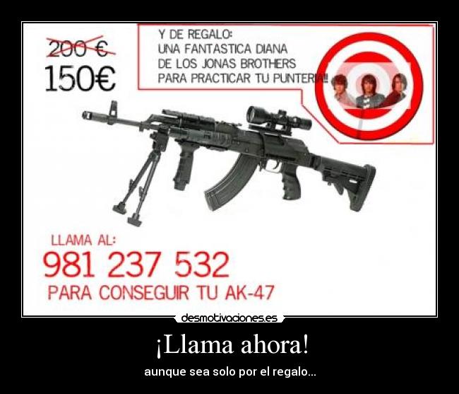 ¡Llama ahora! - aunque sea solo por el regalo...
