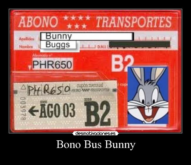 Bono Bus Bunny -