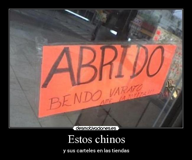 Estos chinos -