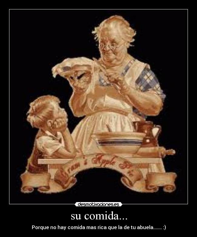 su comida... - 