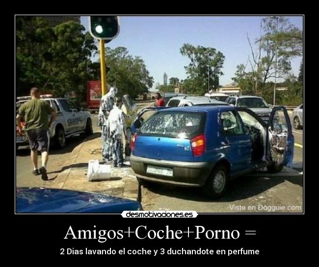 Amigos+Coche+Porno = -