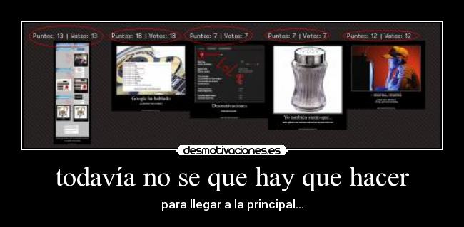 todavía no se que hay que hacer -