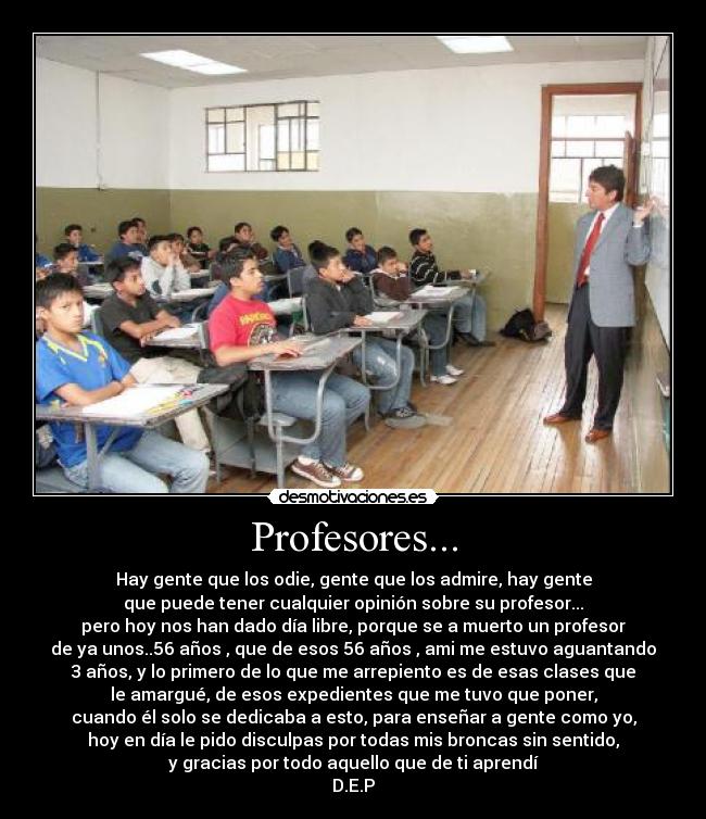 Profesores... -