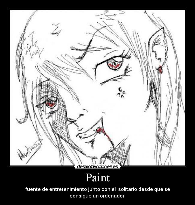 Paint - fuente de entretenimiento junto con el solitario desde que se consigue un ordenador