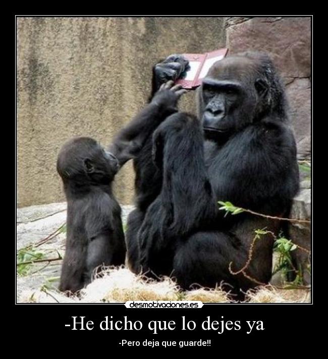 -He dicho que lo dejes ya -