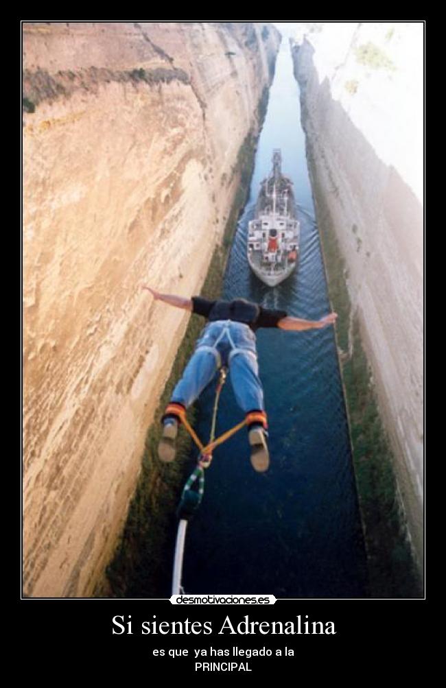 Si sientes Adrenalina - es que ya has llegado a la
PRINCIPAL