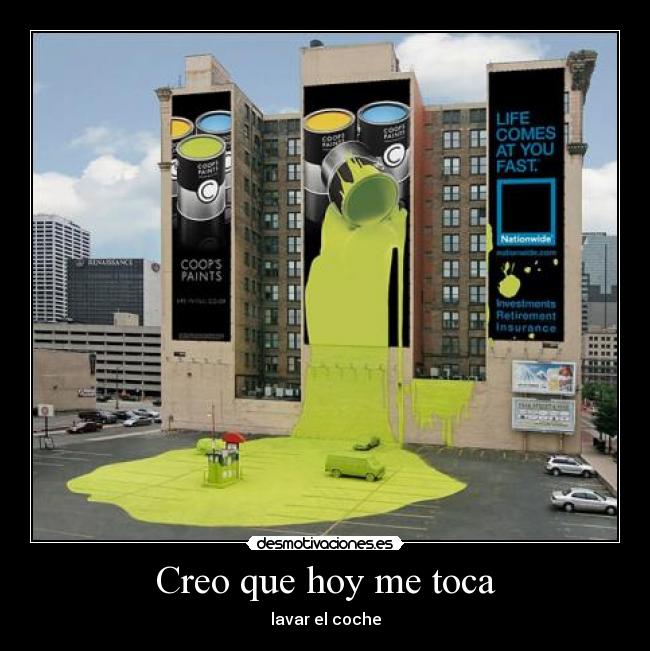 Creo que hoy me toca -