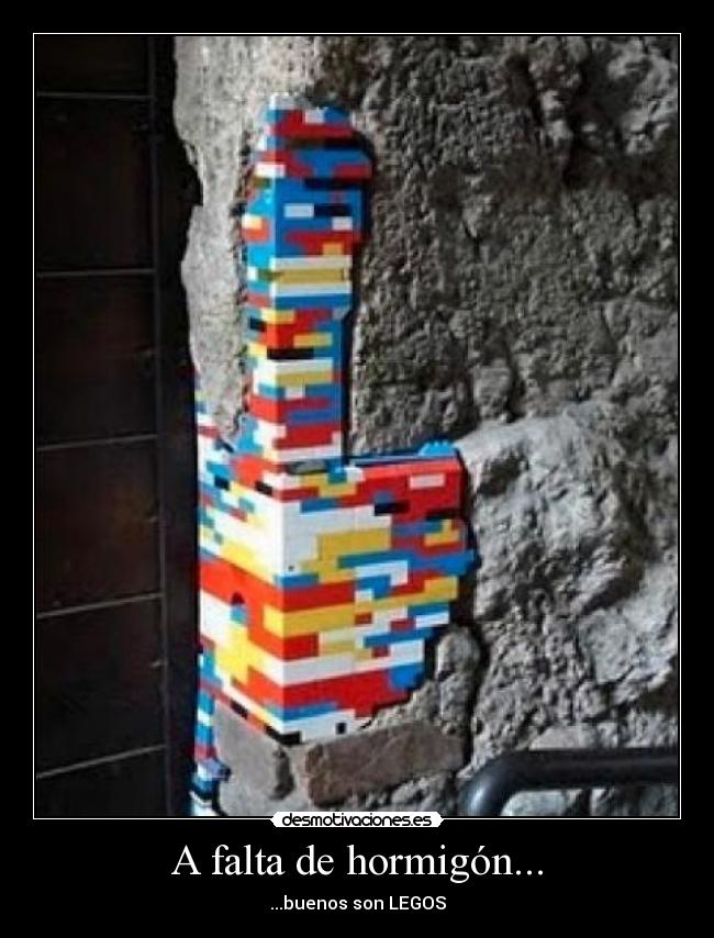 A falta de hormigón... -