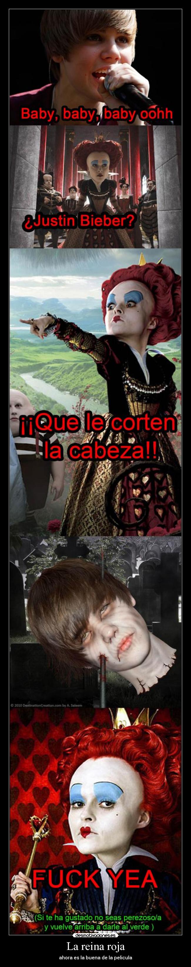 La reina roja - ahora es la buena de la pelicula