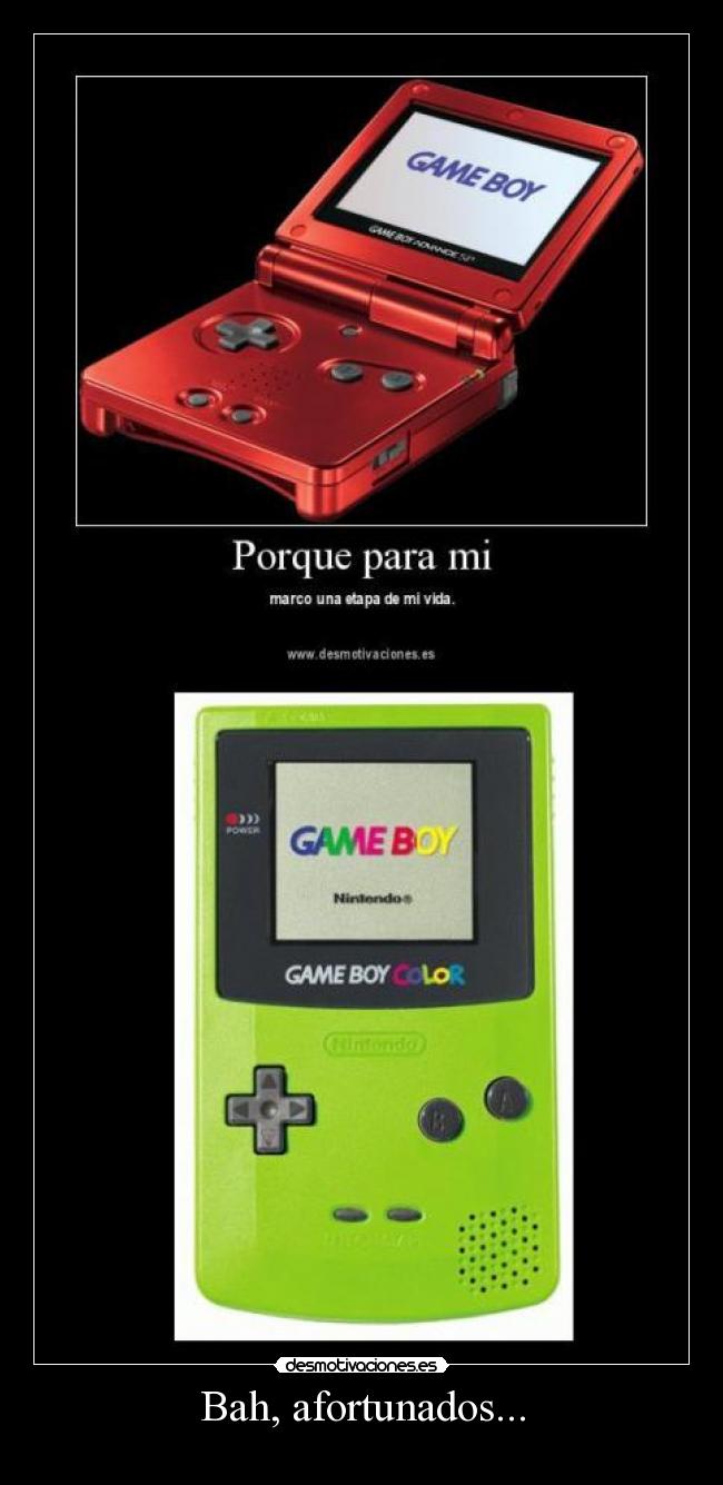 Bah, afortunados... - 