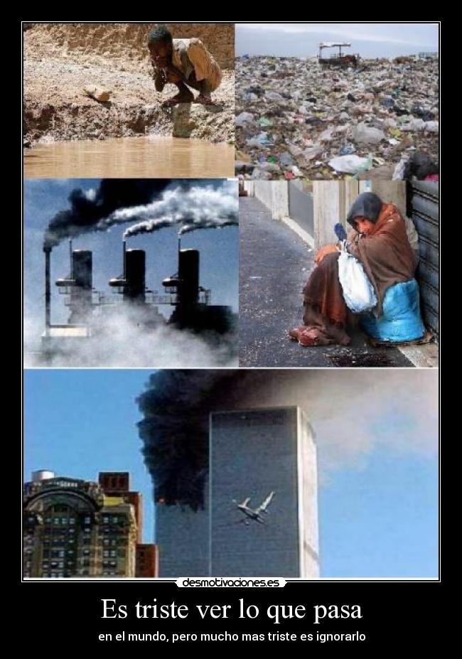 Es triste ver lo que pasa -