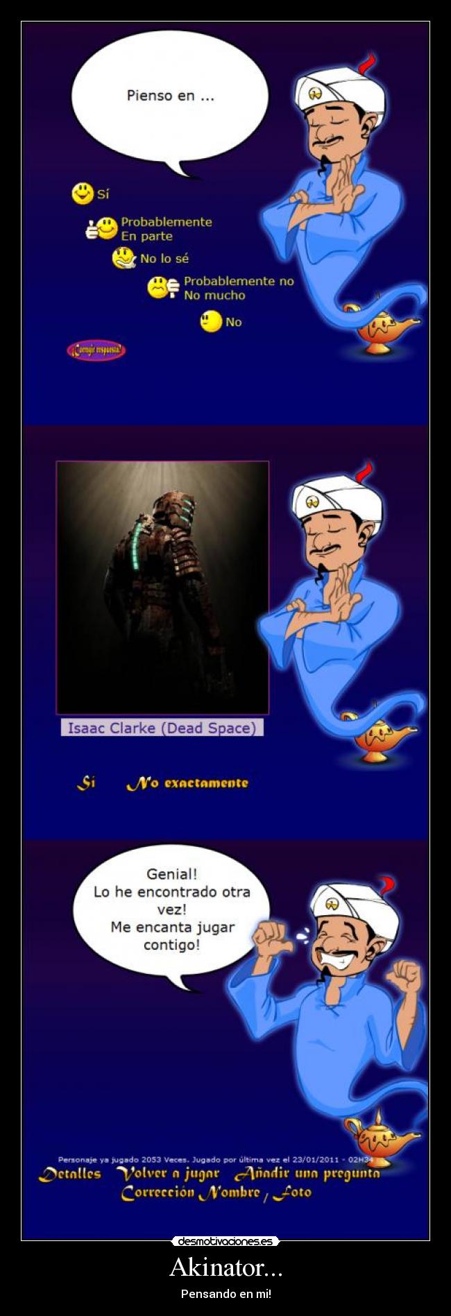Akinator... - Pensando en mi!