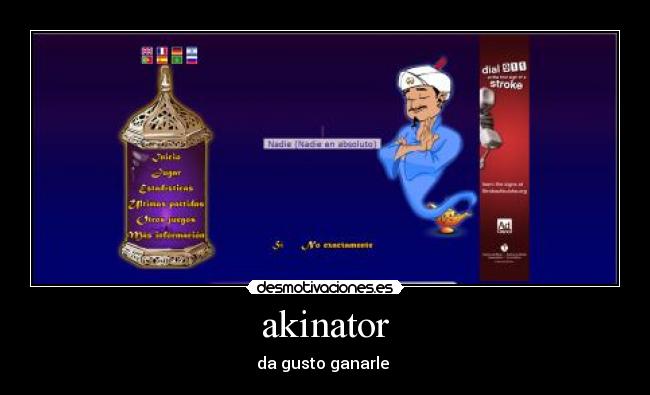 akinator - da gusto ganarle 
