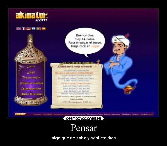 carteles akinator desmotivaciones