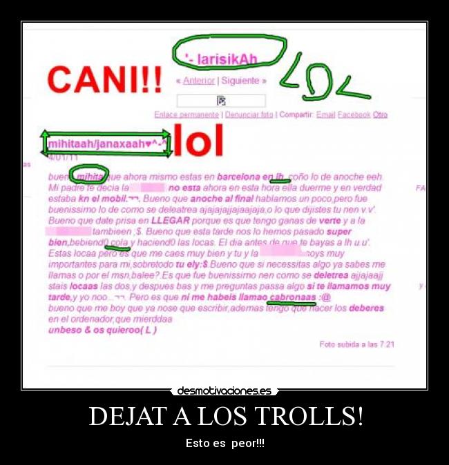 DEJAT A LOS TROLLS! - Esto es peor!!!