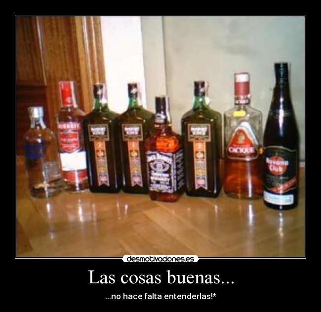 Las cosas buenas... - ...no hace falta entenderlas!*